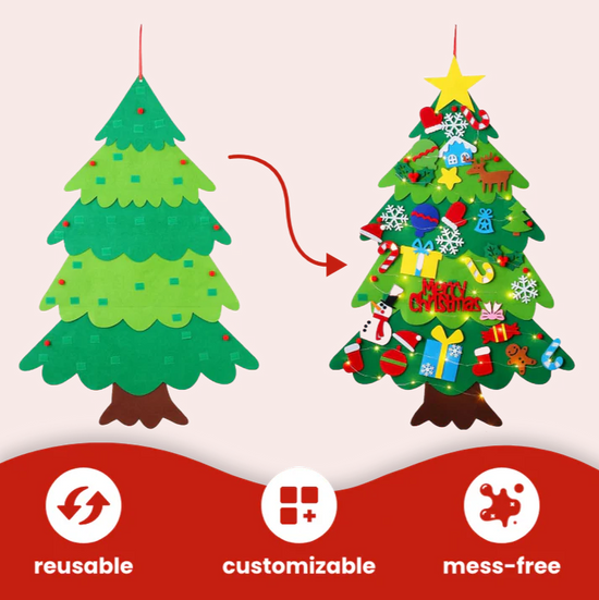 🔥2025 HOT SALE⭐Montessori DIY Christmas Tree (Free fairy lights)