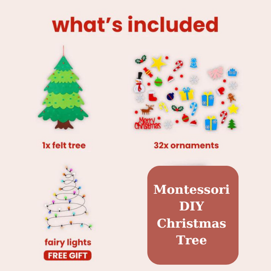 🔥2025 HOT SALE⭐Montessori DIY Christmas Tree (Free fairy lights)